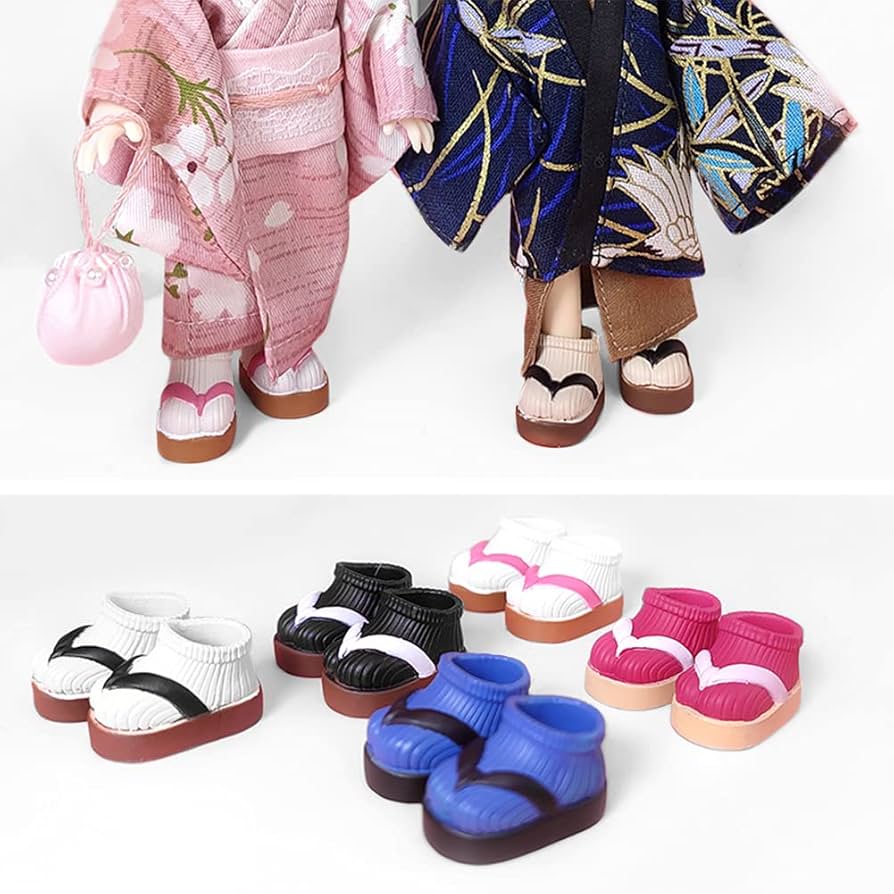 Amazon.co.jp: HIGHAWK 11cmボディ用 下駄 OB11サイズ 足袋草履 オビツ