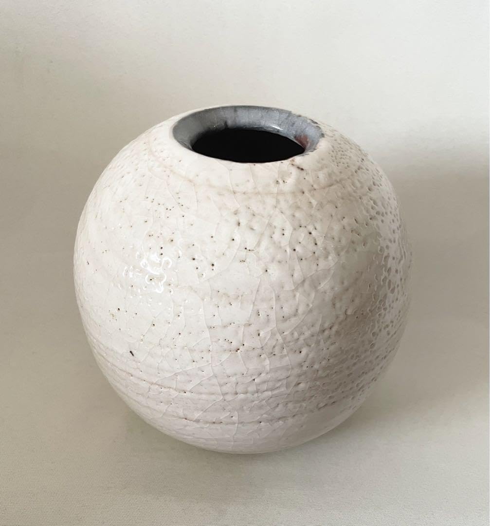 Amazon.co.jp: 志野焼 桔梗屋窯 五代目小三郎 花瓶 鶴 : ホーム＆キッチン