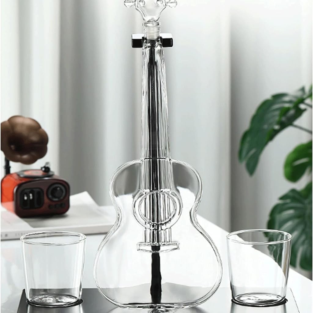 Amazon | 男性用ウイスキーデキャンタ ガラスギターワインター