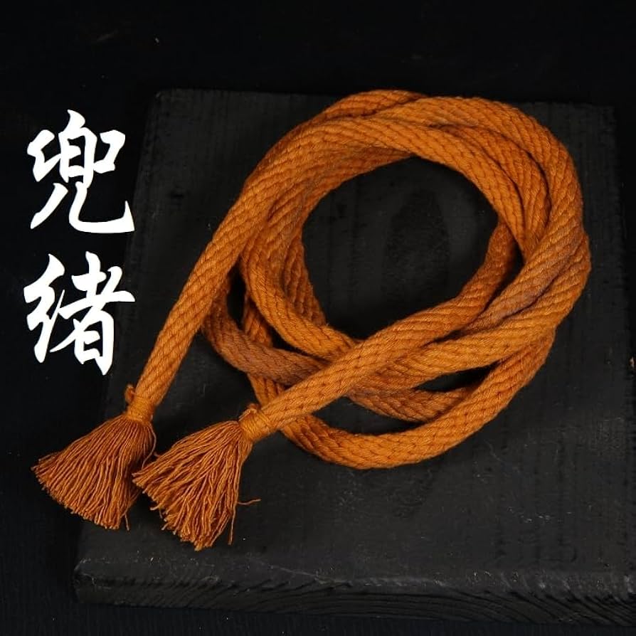 Amazon.co.jp: 兜緒 顎紐 太さ約 10mm 長さ約 187cm 金具 部品 武部