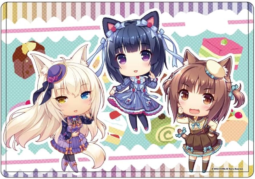 Amazon.co.jp: A3 ネコぱら 03 時雨&アズキ&ココナツ[公式イラスト