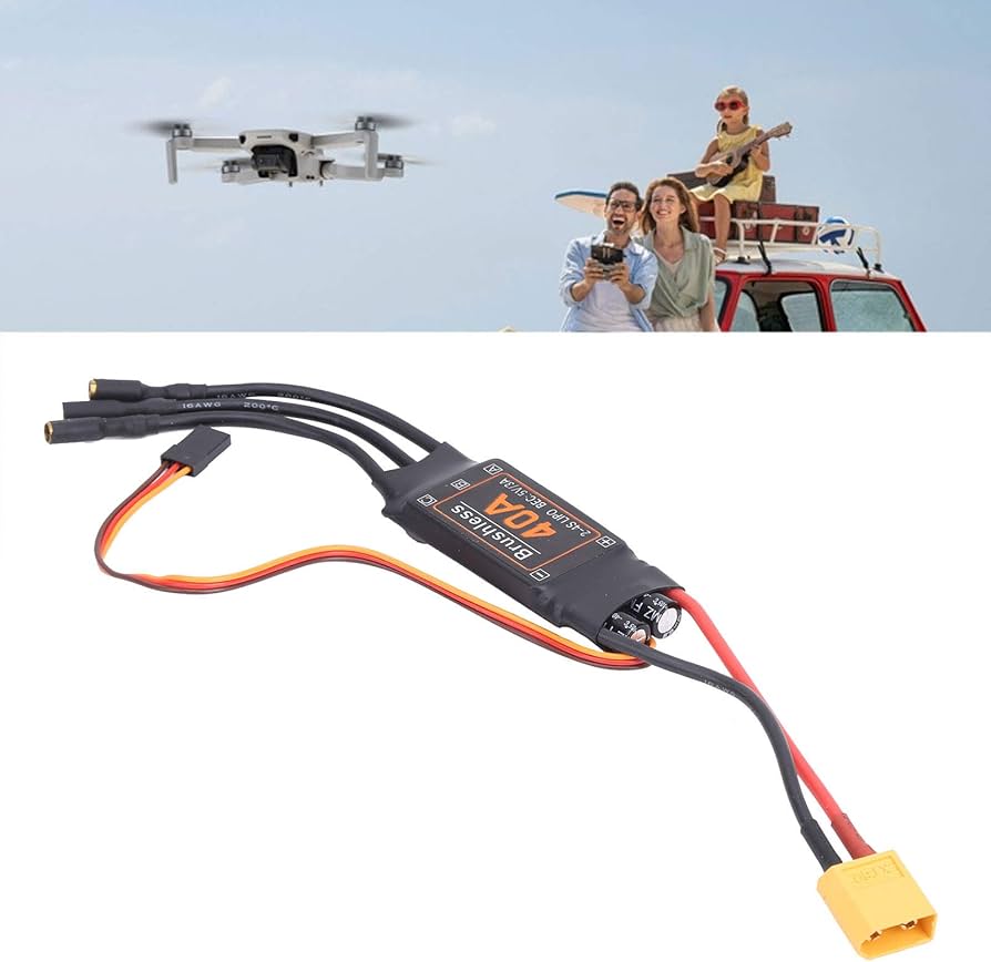 Amazon | ブラシレスESC 40ARCブラシレスモーター電動スピード