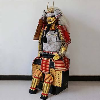 Amazon.co.jp: 手作り甲冑 兜 武士 鉄鎧 等身大甲冑 足 大人用 かぶる