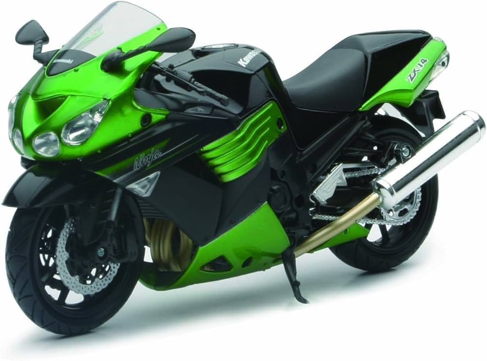 Newray 57433 - Kawasaki ZX-14 Ninja, Scala 1:12, Die Cast, Verde
