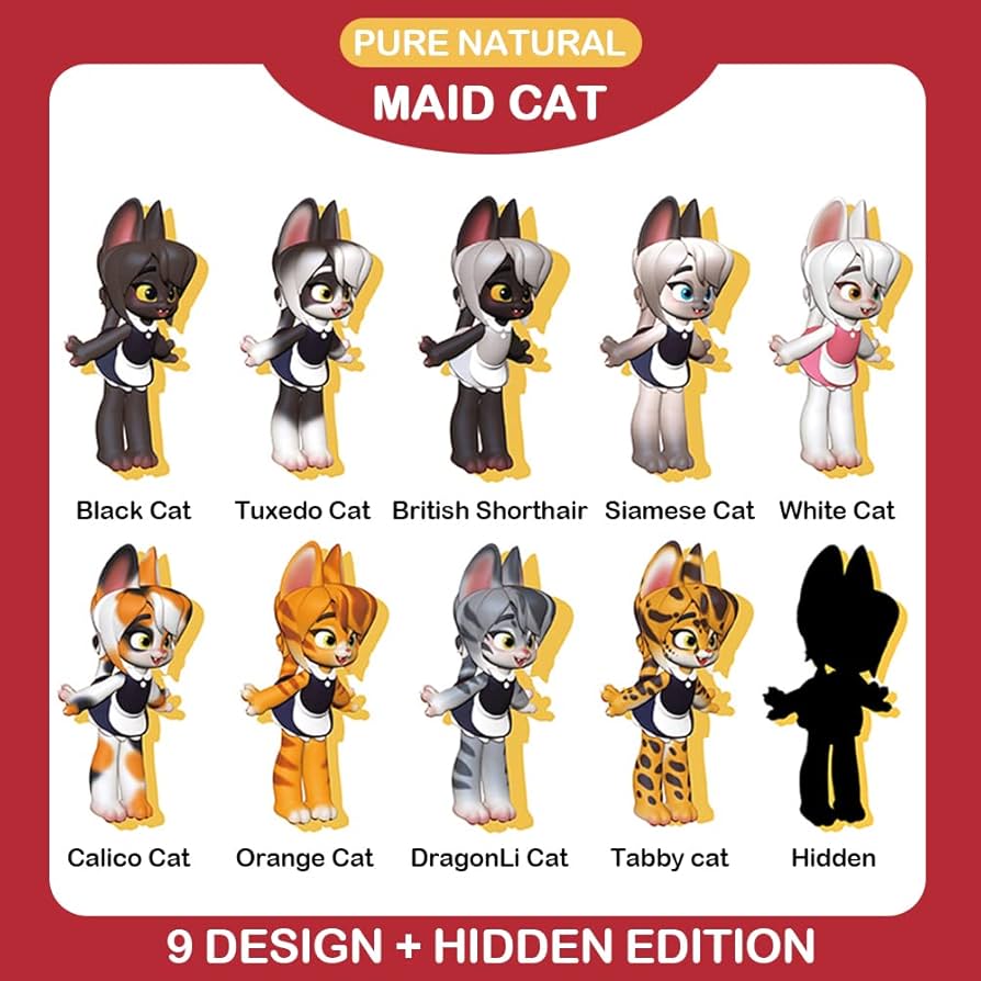 Amazon.co.jp: BEEMAI メイドキャットシリーズ 1個 ランダムデザイン