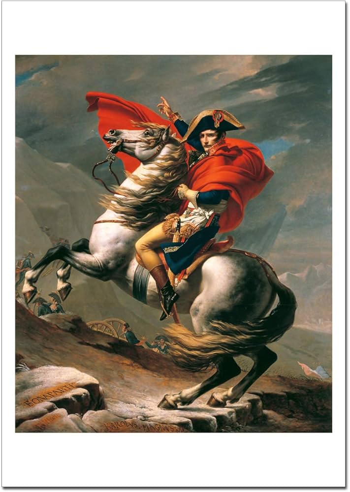 Amazon.co.jp: 世界の名画 ジャックルイダヴィッド サンベルナール峠を