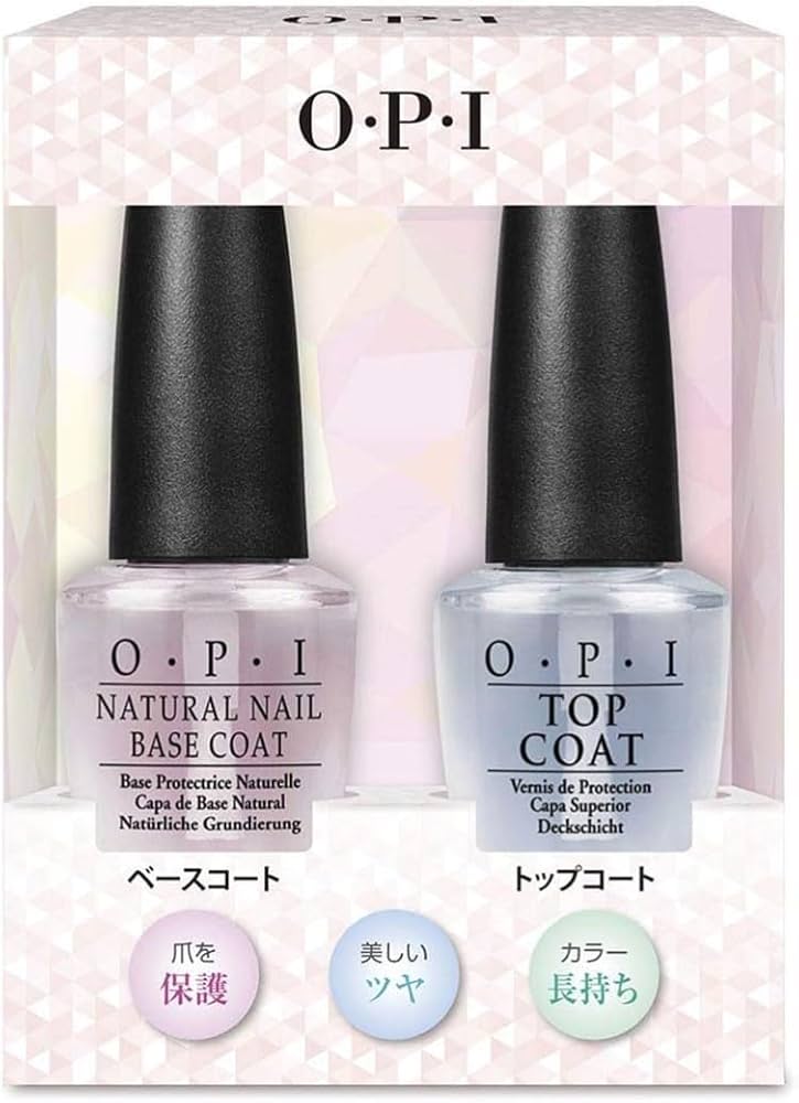 Amazon.co.jp: OPI(オーピーアイ) トップコート ベースコート 2本