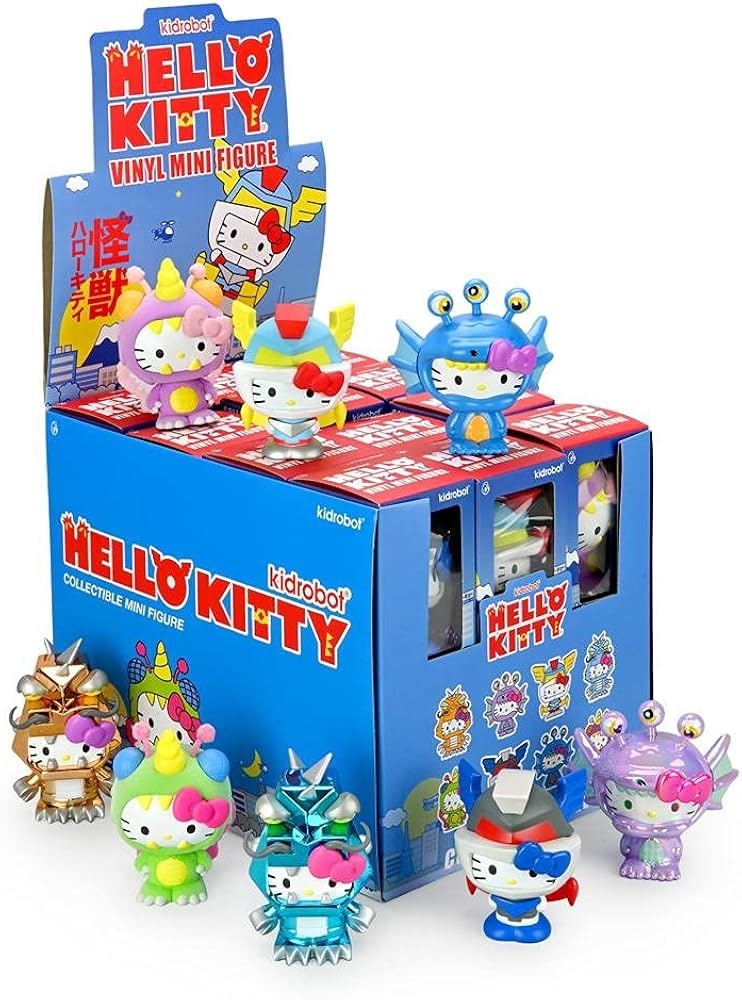 Amazon.co.jp: Kidrobot x ハローキティ 怪獣 3インチ ビニールミニ