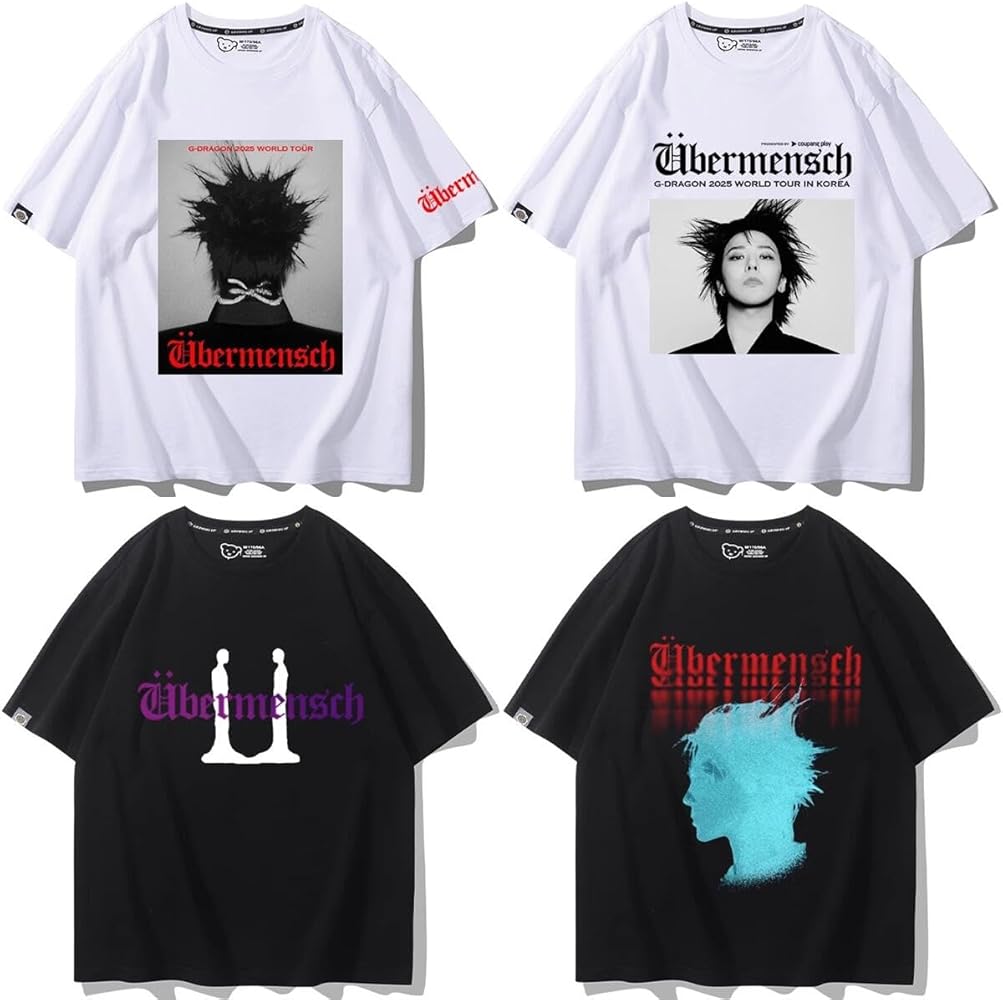 G-DRAGON ジヨンÜBERMENSCH 半袖 Tシャツ ブラック 黒