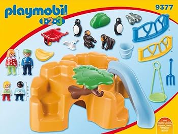 Amazon.co.jp: playmobil プレイモービル 9377 1.2.3 動物園 : おもちゃ