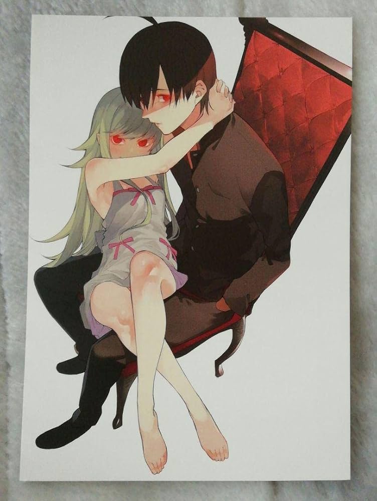 Amazon.co.jp: 化物語 阿良々木暦、忍野忍 イラストペーパー : ホビー