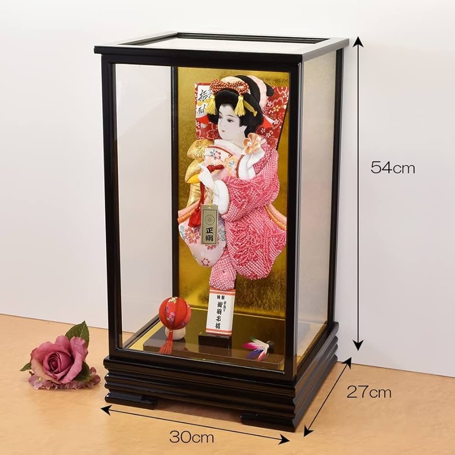 Amazon | 羽子板 初正月 お祝い 羽子板飾り 黒ケース ピンク かわいい