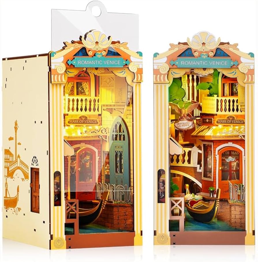 Amazon.com: ROBOTIME Book Nook Kit with Dust Cover DIY Miniature