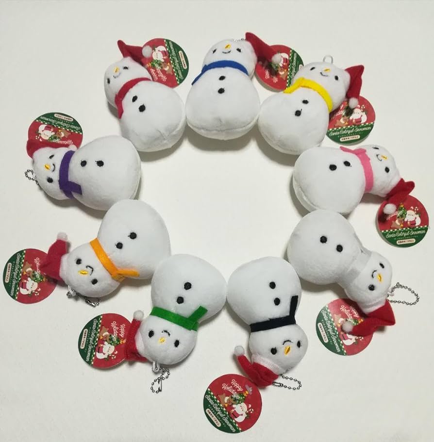 Amazon.co.jp: キャンドゥ スノーマンキーホルダー 全9色セット : おもちゃ
