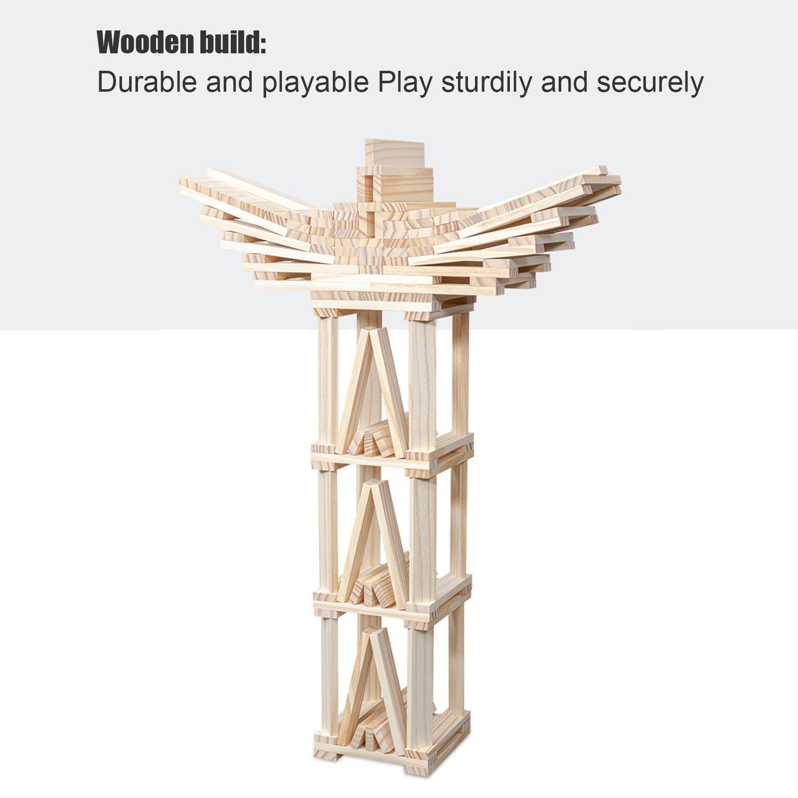 Amazon.co.jp: 木製ビルディングブロックセット-ビルディングプランク