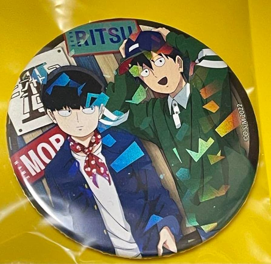 Amazon.co.jp: 影山茂夫 影山律 モブ モブサイコ100 TSUTAYA 缶バッジ