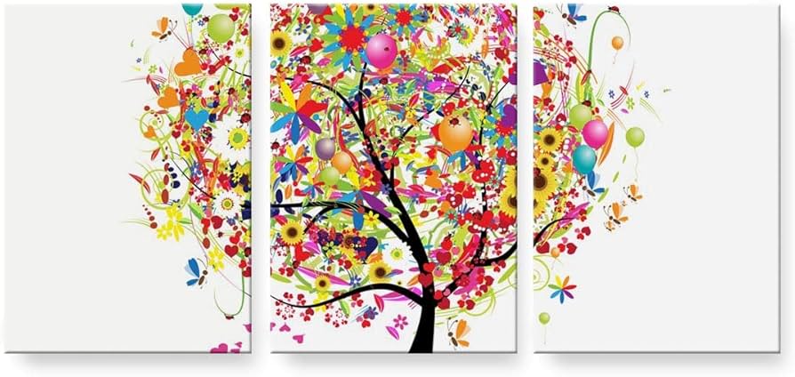 Amazon.co.jp: アートパネル 3連 3枚セット 絵 絵画 飾り igsticker