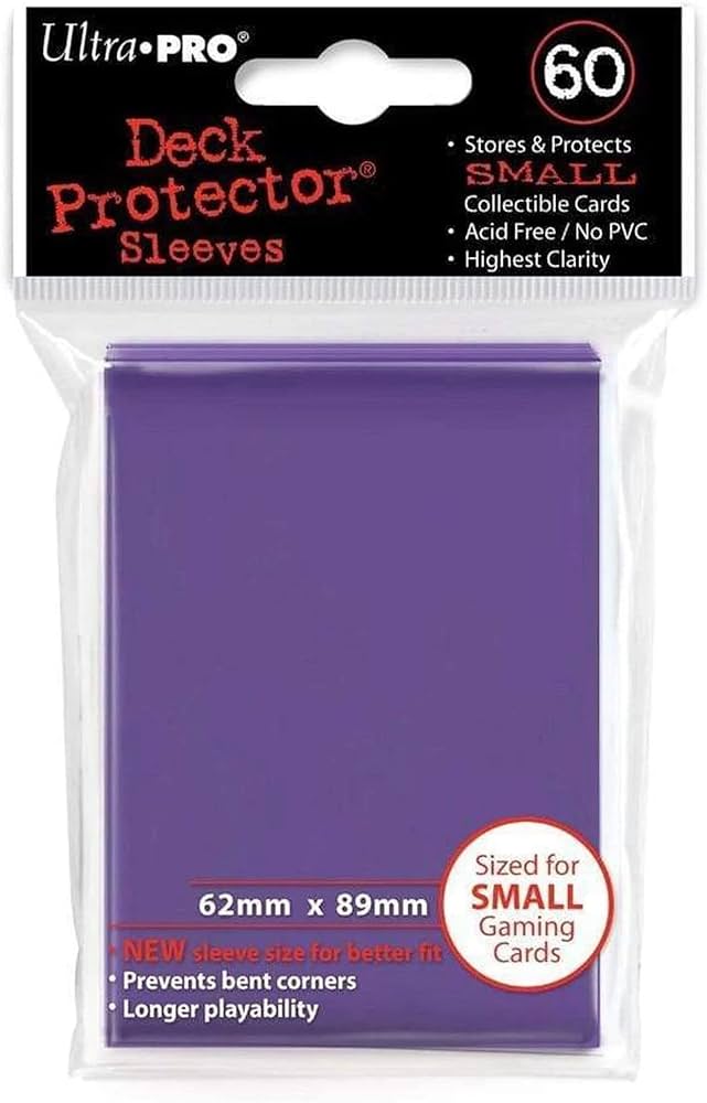 Amazon | UltraPro デックプロテクターソリッド スリーブ 紫パープル