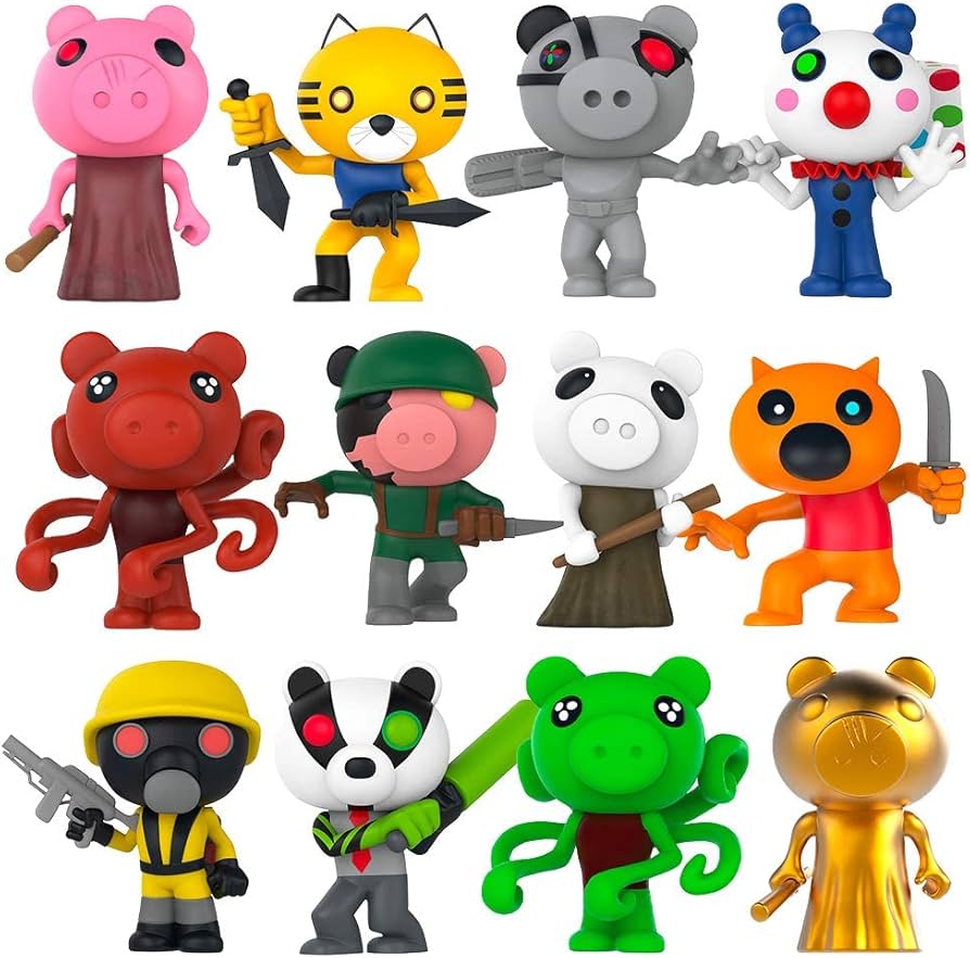 Amazon.co.jp: Piggy ミニフィギュア ミステリーパック 3インチ 14枚