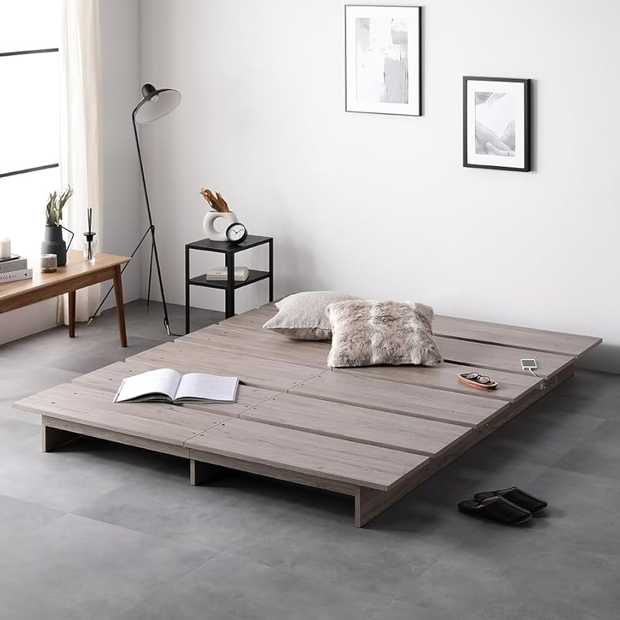 Amazon｜RASIK ベッド セミダブル ステージタイプ フレームのみ