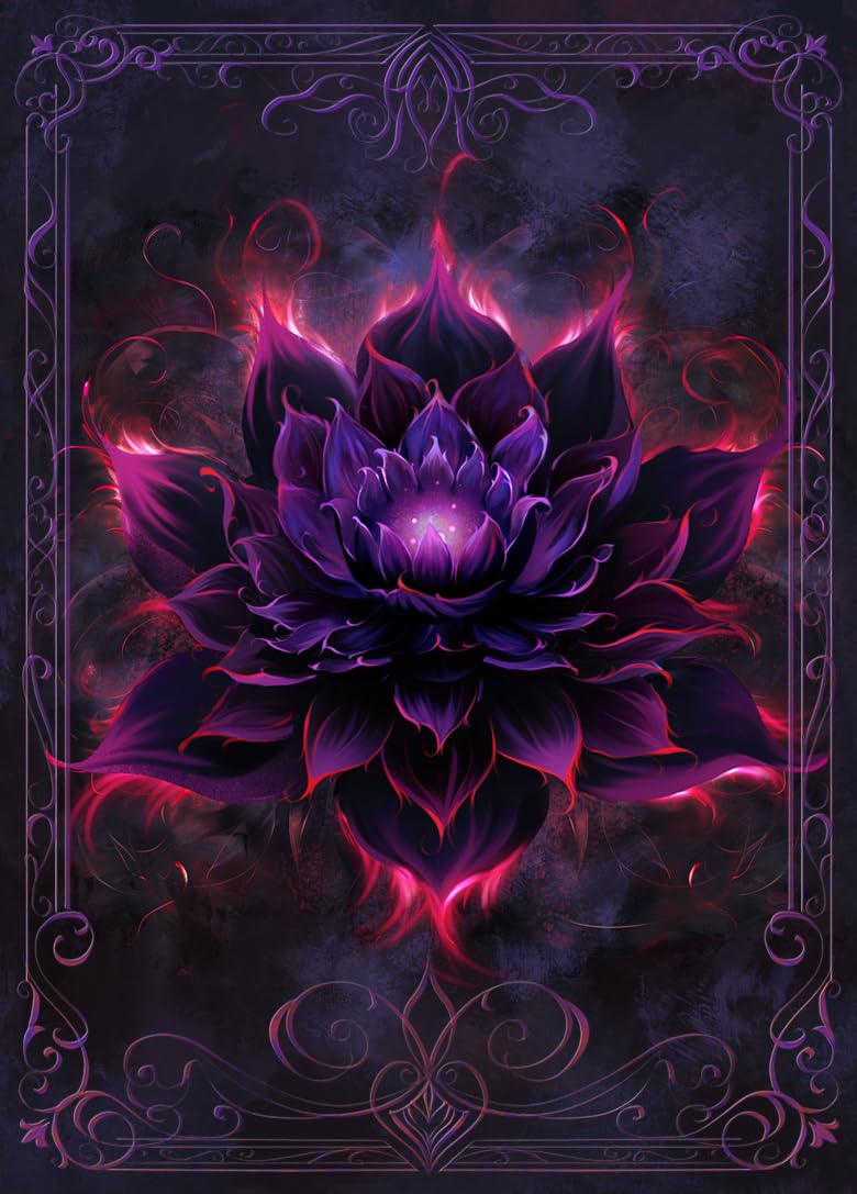 Amazon.com: MTG Card Sleeves 100CT (Crimson Black Lotus), Matte
