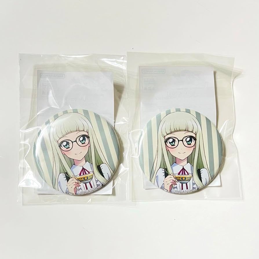 Amazon.co.jp: ・アイカツ 藤堂ユリカ 眼鏡 缶バッジ : おもちゃ