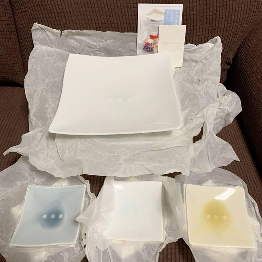 Amazon.co.jp: たち吉 取り分け揃 釉 角皿セットtachikichi yuu