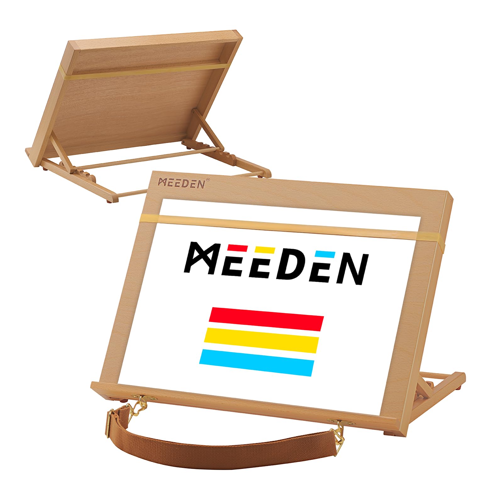 Amazon.co.jp: MEEDEN 卓上イーゼル ブナ木製 A3描画ツール 肩ベルト
