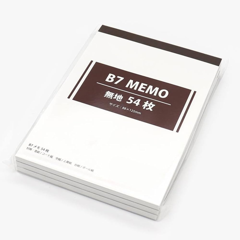 Amazon.co.jp: メモ帳 3冊入 A6 B7 ミニ ポケットサイズ メモ用紙