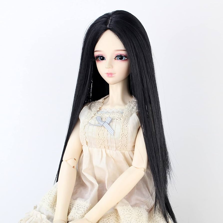 Amazon | Koonfan 1/3 Bjd ドールウィッグ 耐熱180℃ センター分け