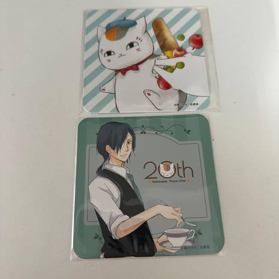 Amazon.co.jp: 夏目友人帳 20周年 カフェ コースター 的場静司