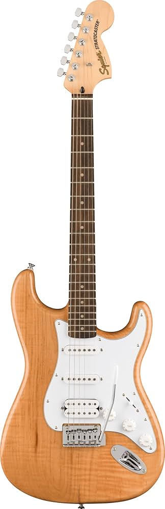 Squier Affinity Series FSR Stratocaster Electric Guitar, Natural