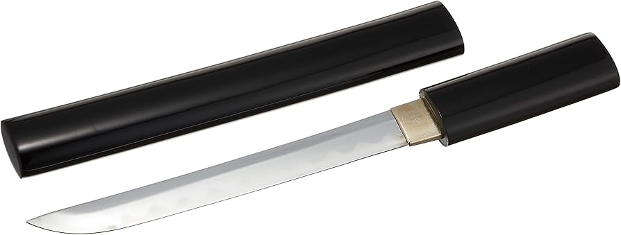 Amazon | 模造刀剣 黒呂 短刀 6寸 | 民芸品 | おもちゃ
