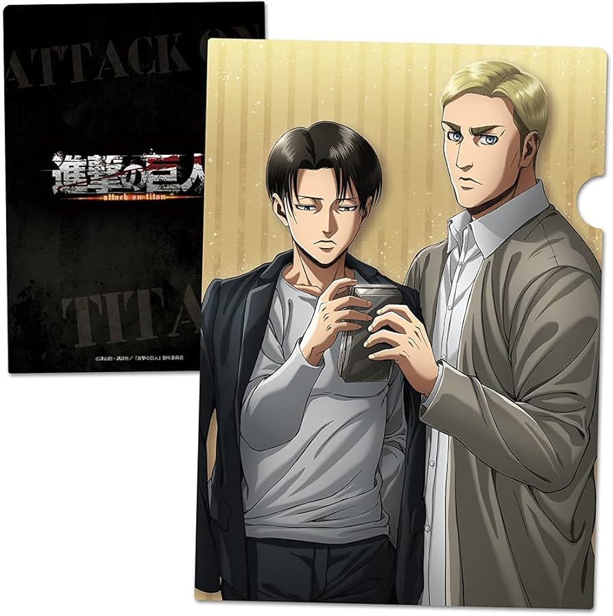 Amazon.co.jp: 進撃の巨人 クリアファイルN[リヴァイ＆エルヴィン