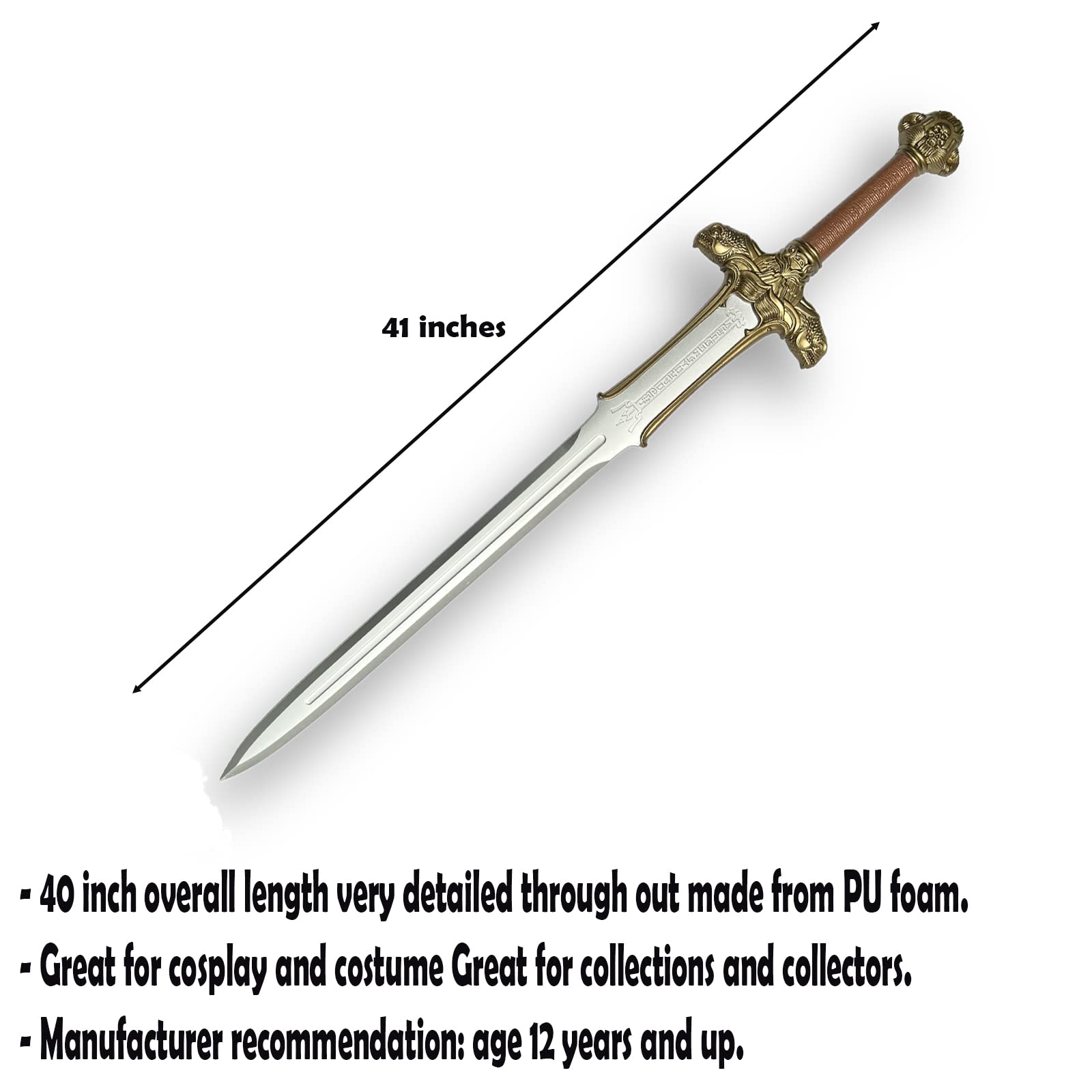 Amazon.co.jp: 40インチ 中世のフォーム コナン 野蛮人 アトラン