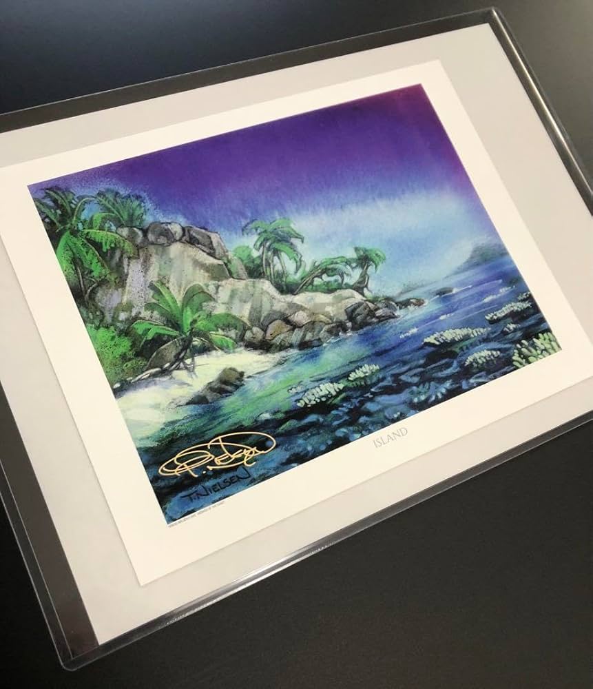 Amazon.co.jp: アートプリント 複製原画 ニールセン氏直筆サイン入り