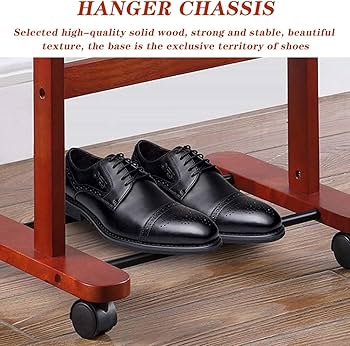 Amazon｜モダン スーツラック ハンガーラック 木製バレットスタンド