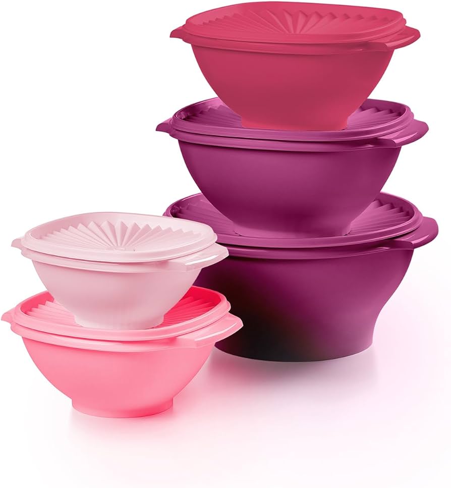 Tupperware くすみピンク 保存容器5セット Tupperware くすみピンク