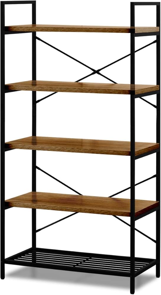 Amazon｜ottostyle.jp アイアンシェルフ 5段 幅80cm オープンラック