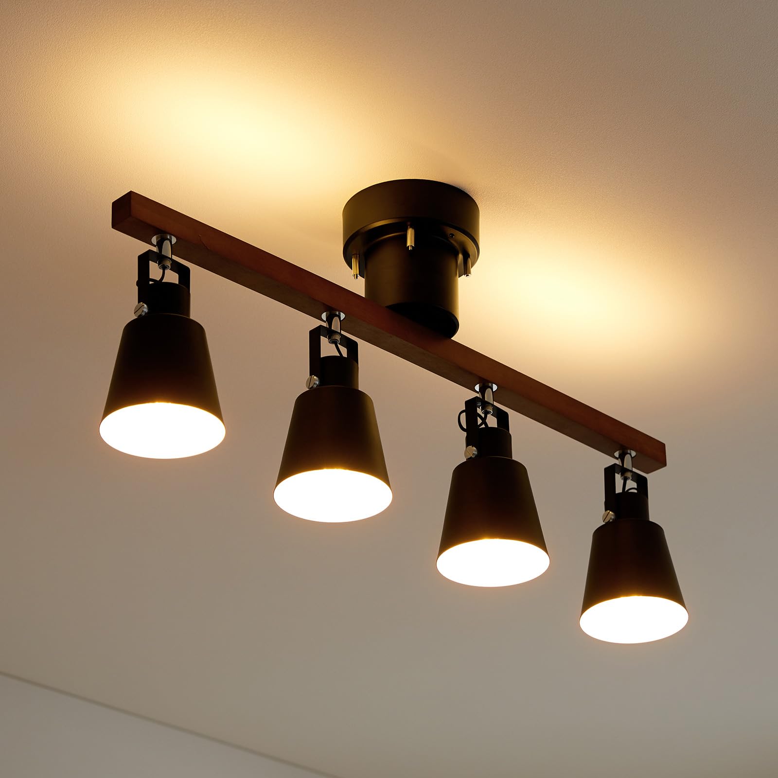 Amazon.co.jp : LOWYA ロウヤ シーリングライト 4灯 led スポット 天井