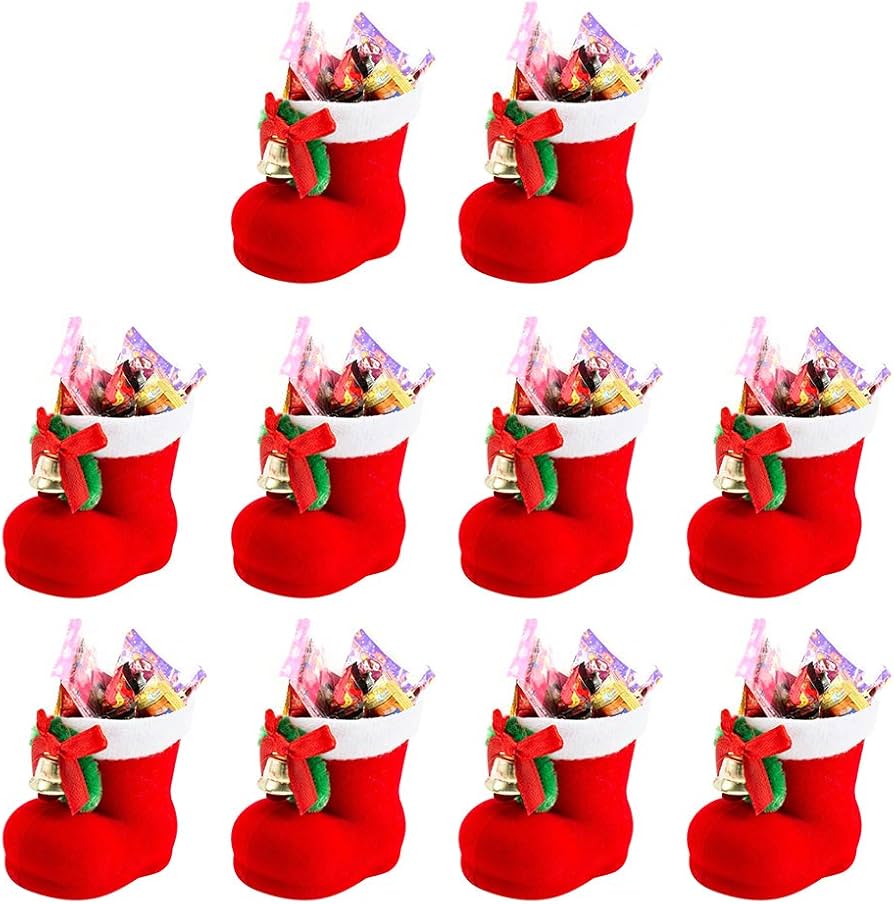 Amazon.co.jp: Lovesole Christmas Boots with Candy Inside, 10-Piece