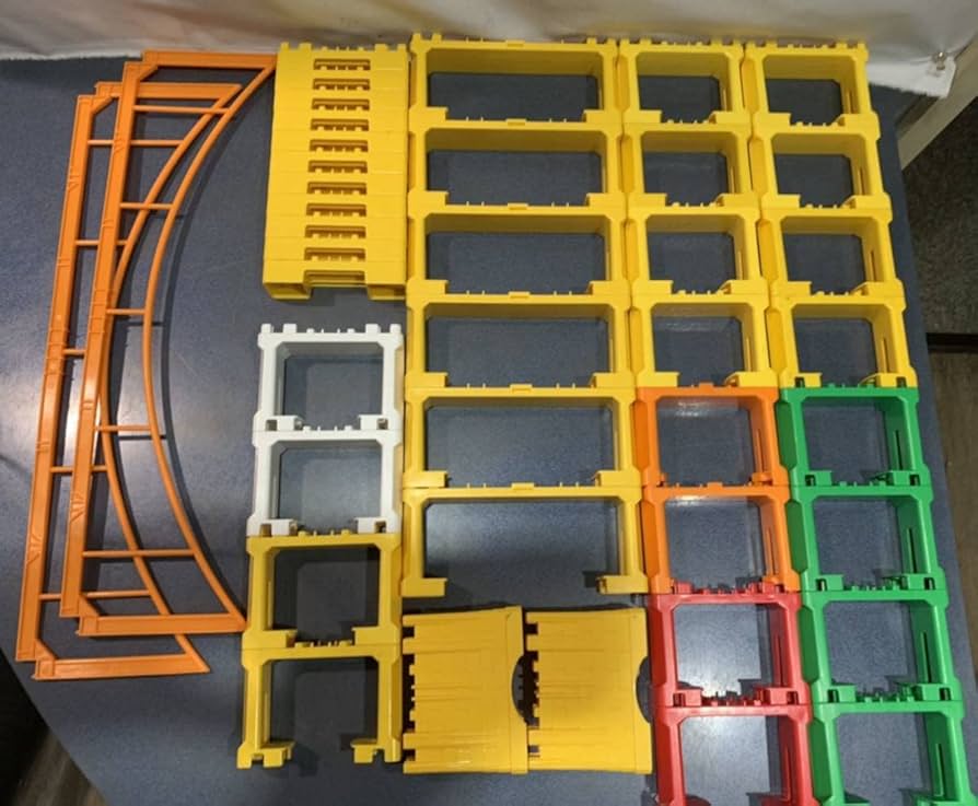 Amazon | レア色 プラレール ブロック 橋脚 橋下駄 オレンジ イエロー