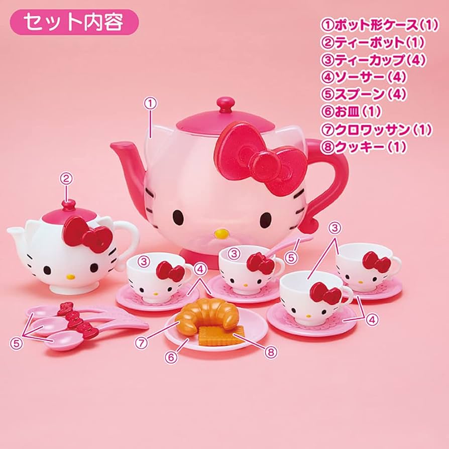 Amazon.co.jp: サンリオ(SANRIO) ハローキティ ミニティーポットセット