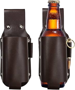 Amazon.co.jp: ビール瓶ホルスター レザー ボトルホルダー ベルト