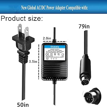 Amazon.com: 14.8VX2 500mA Powe Adapter for Behringer MXUL6, PSV