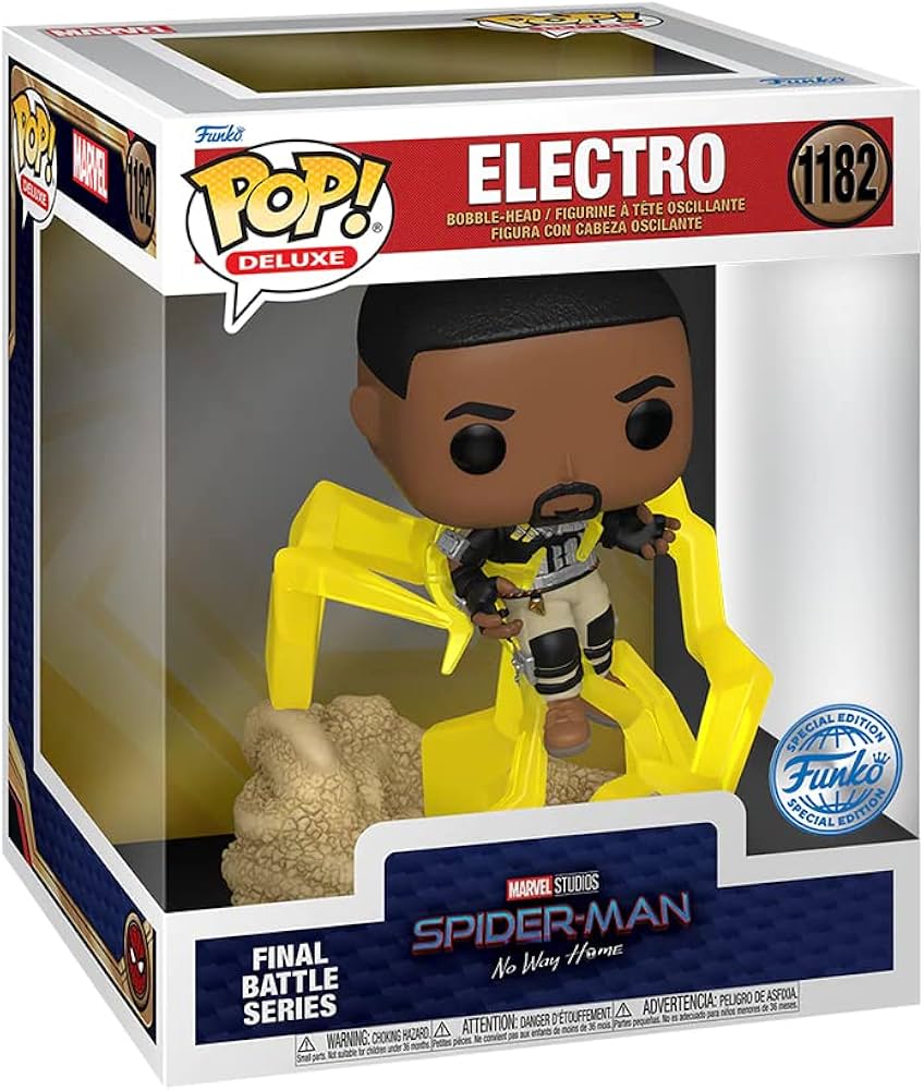 Amazon.com: Funko Pop! Deluxe: Spider-Man: No Way Home - Electro
