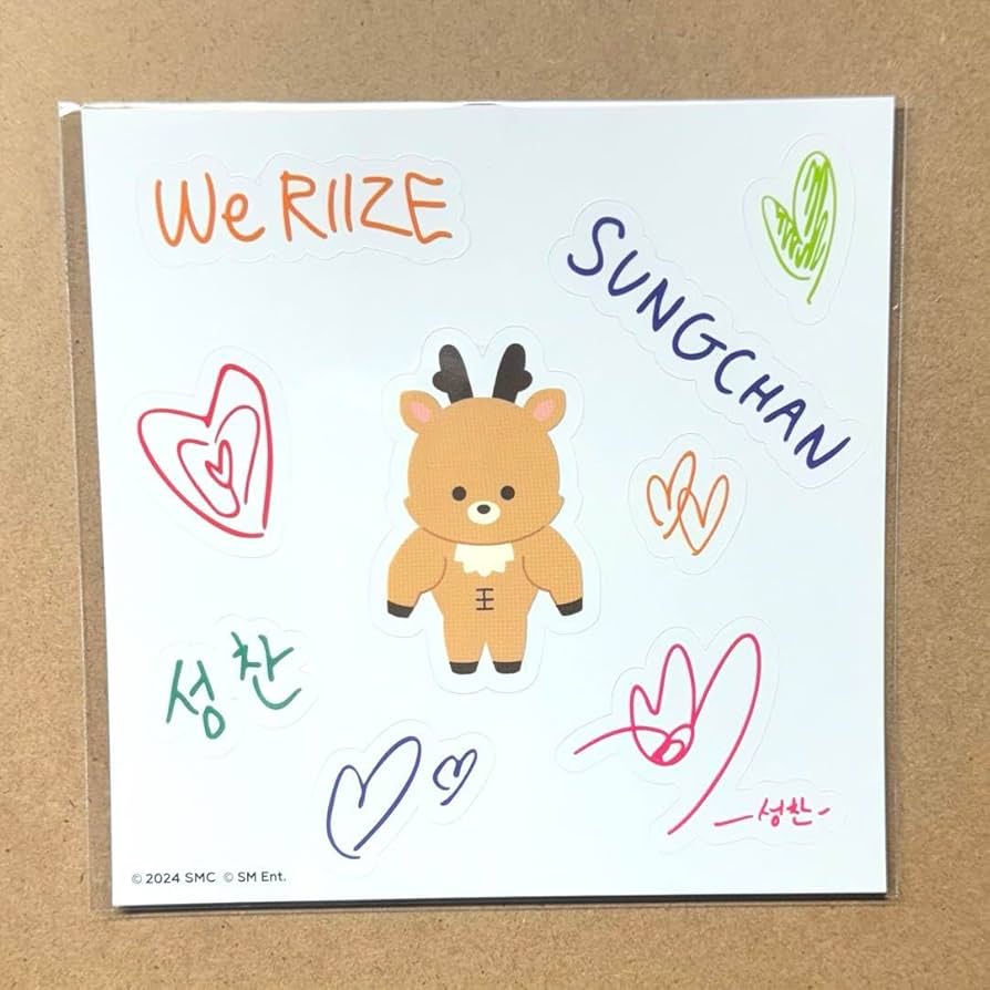 Amazon.co.jp: RIIZE ソンチャン ランダムトイ クリアステッカー