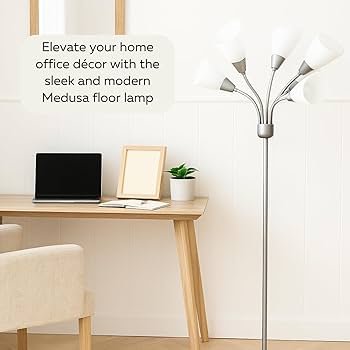 Amazon.co.jp : Light Accents メデューサ シルバー フロアランプ