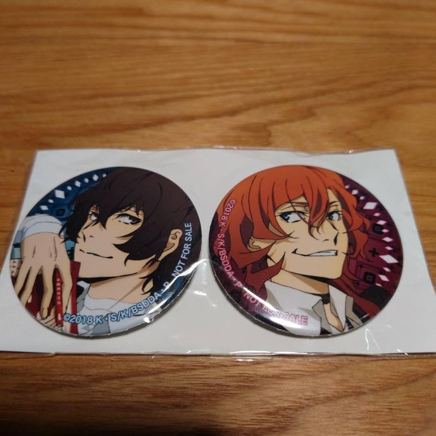 Amazon.co.jp: 文豪ストレイドッグス 缶バッジ agf2017 太宰治 中原中