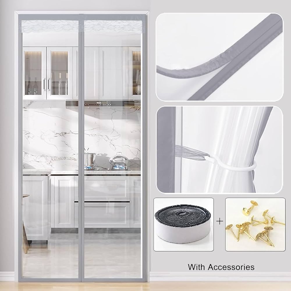 Amazon.co.jp: マグネット式断熱カーテン 防寒カーテン 目隠し 断熱